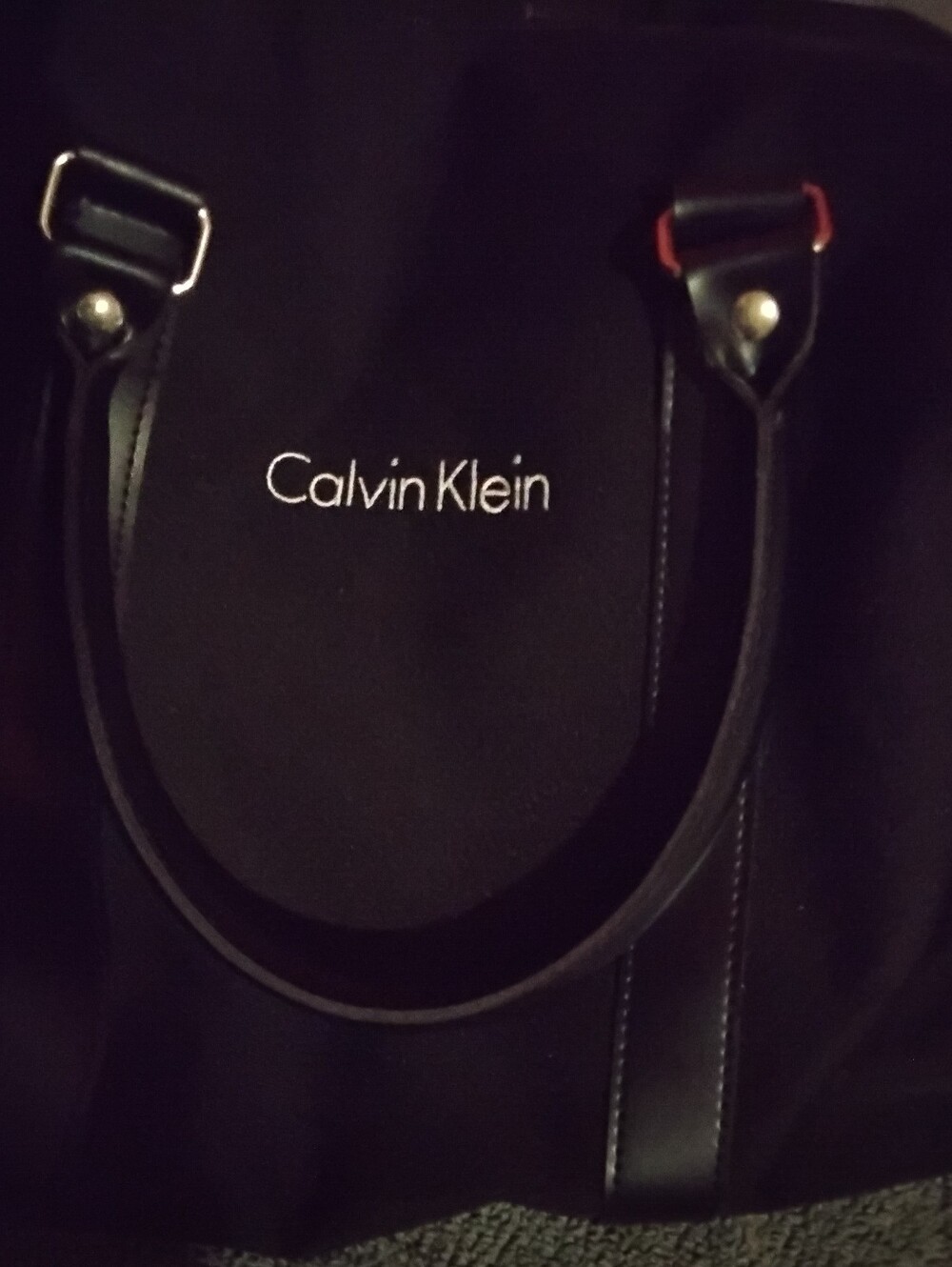 Calvin Klein  Vintage Black Duffel Bag with Subtle Logo